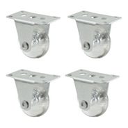 4 Rodinha Rodízio Fixo Sofá Retratil Anti Risco Roda 35mm